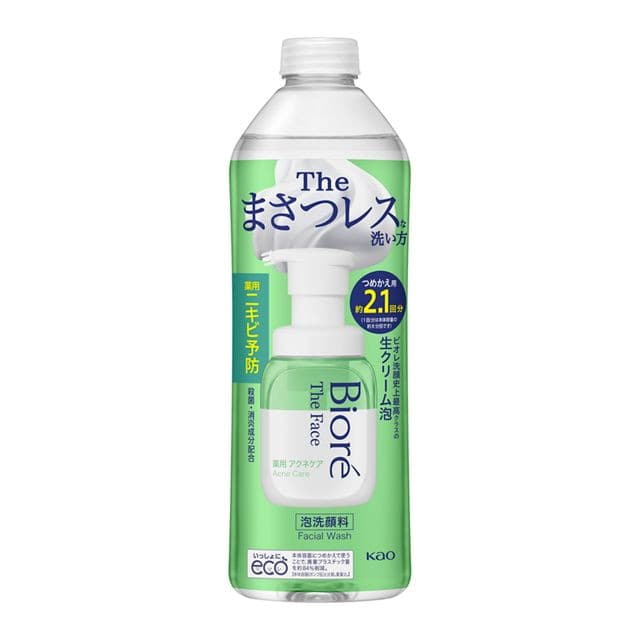 【医薬部外品】花王 ビオレ ザフェイス 泡洗顔 アクネケア 詰め替え  340ml