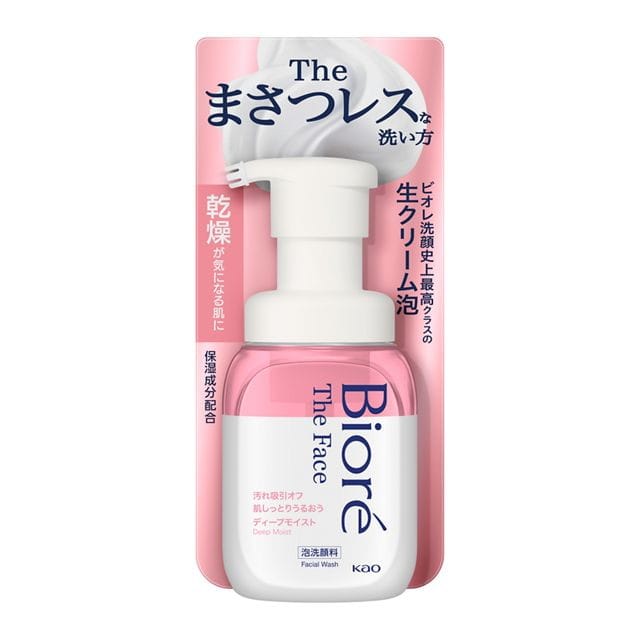 花王 ビオレ ザフェイス 泡洗顔 ディープモイスト 本体  200ml