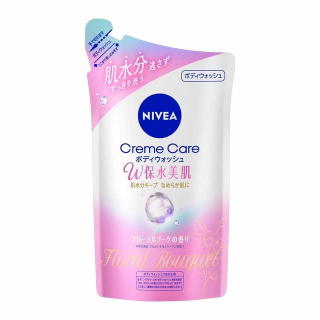 ニベア クリームケアボディウォッシュ W保水美肌 フローラルブーケの香り つめかえ用 350ml