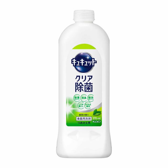 花王 キュキュット クリア除菌 緑茶の香り つめかえ用 370ml