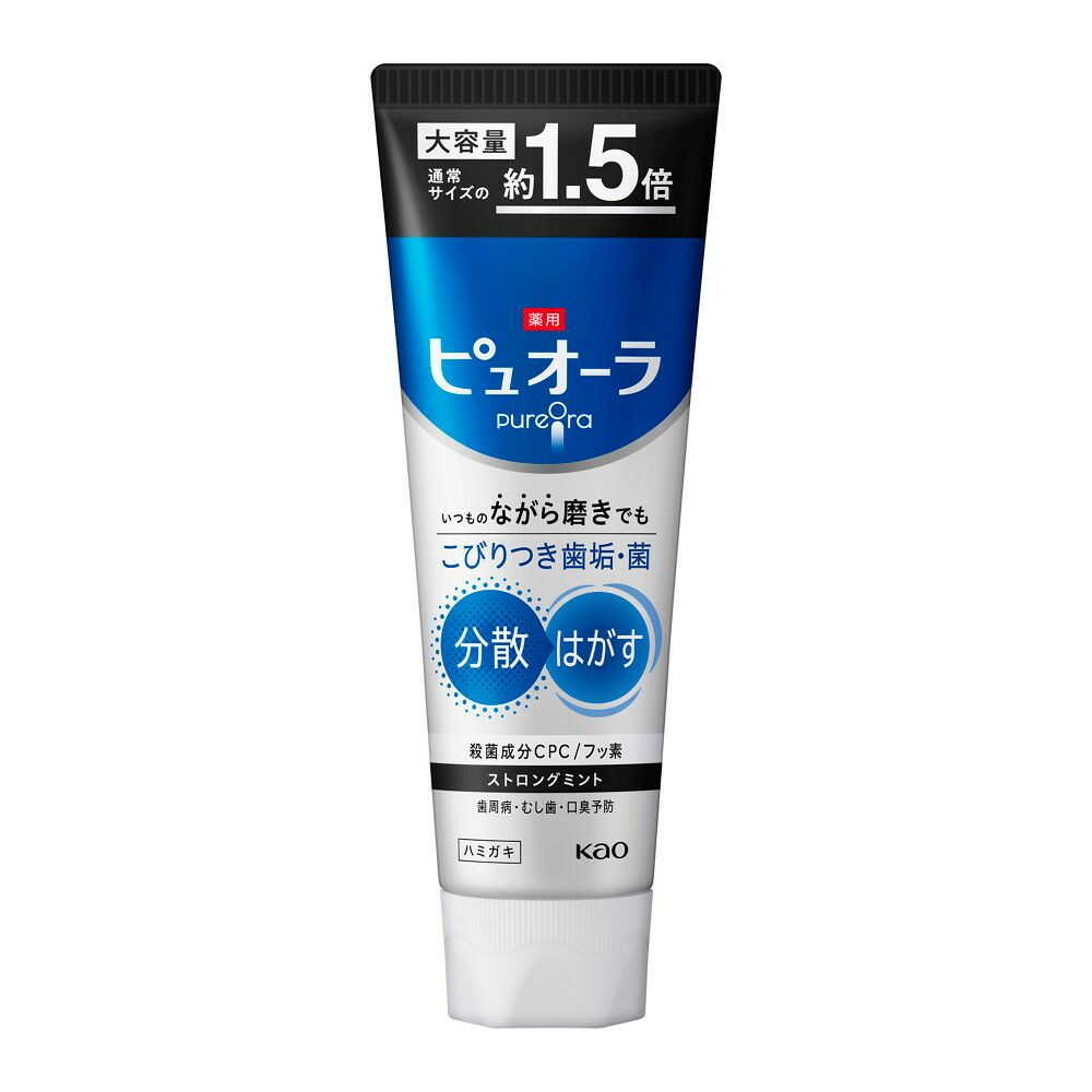[医薬部外品]薬用ピュオーラ ハミガキ ストロングミント 大容量 170g