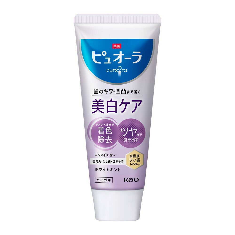 [医薬部外品]薬用ピュオーラ 美白ケア ハミガキ ホワイトミント 115g