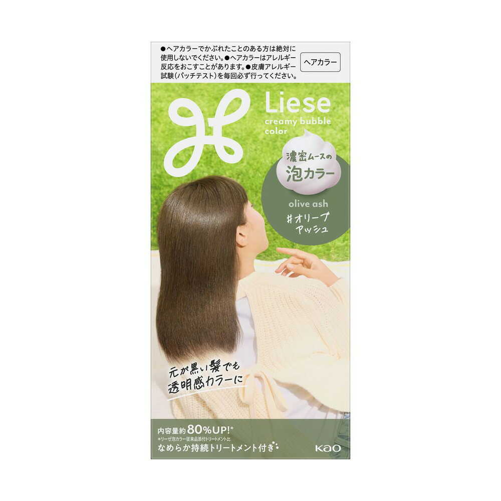 【医薬部外品】花王 リーゼ 泡カラー オリーブアッシュ115ml