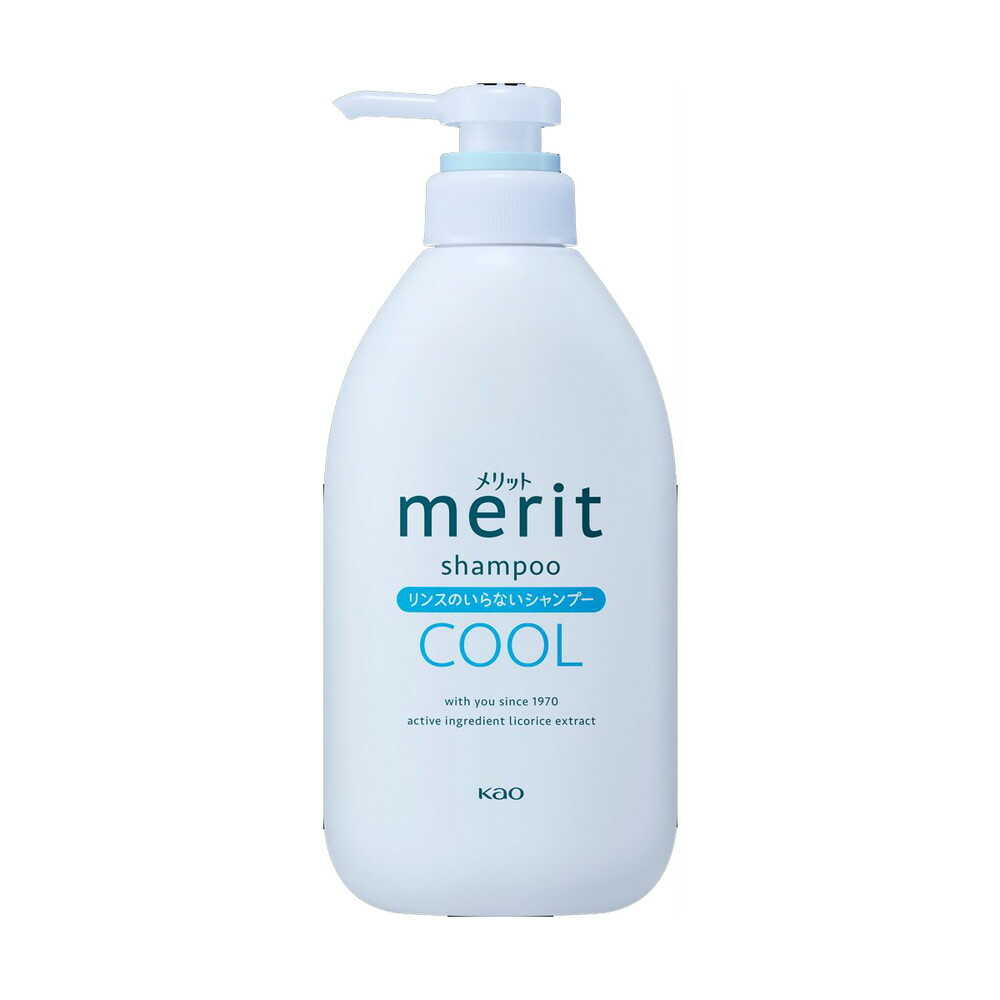 [医薬部外品]花王 メリット リンスのいらないシャンプークールタイプ ポンプ 450ml