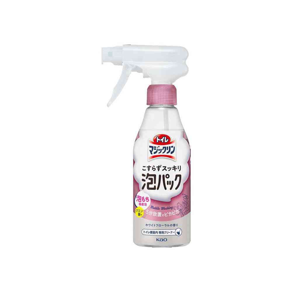 花王 トイレマジックリン こすらずスッキリ 泡パック ホワイトフローラルの香り 本体 300ml