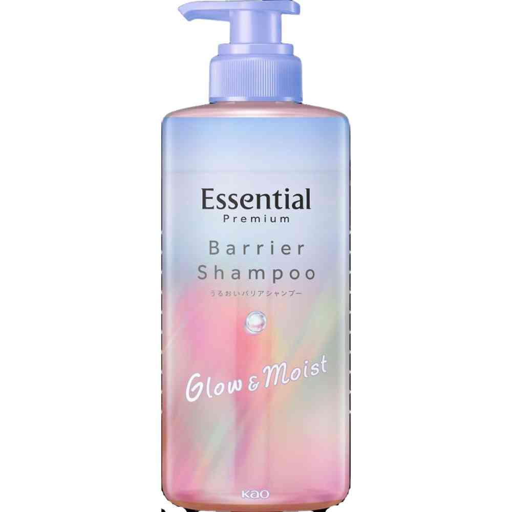 花王 エッセンシャル プレミアム うるおいバリアシャンプー グロウ＆モイスト ポンプ 450ml