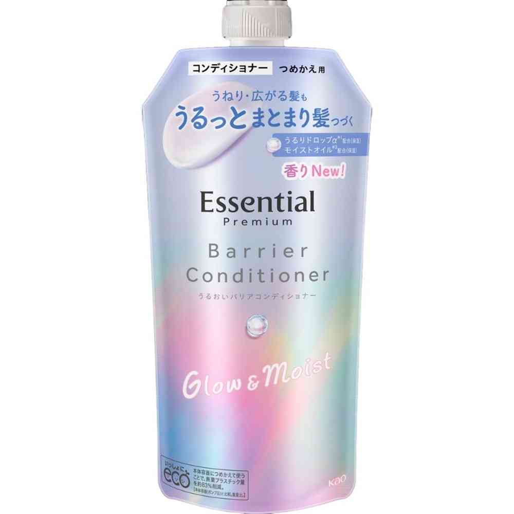 花王 エッセンシャル プレミアム うるおいバリアコンディショナー グロウ＆モイスト つめかえ用 340ml