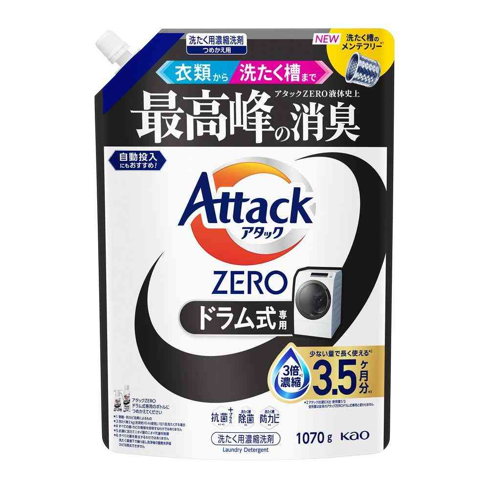 花王 アタック ZERO ドラム式 専用 つめかえ 1070g   [3個セット]
