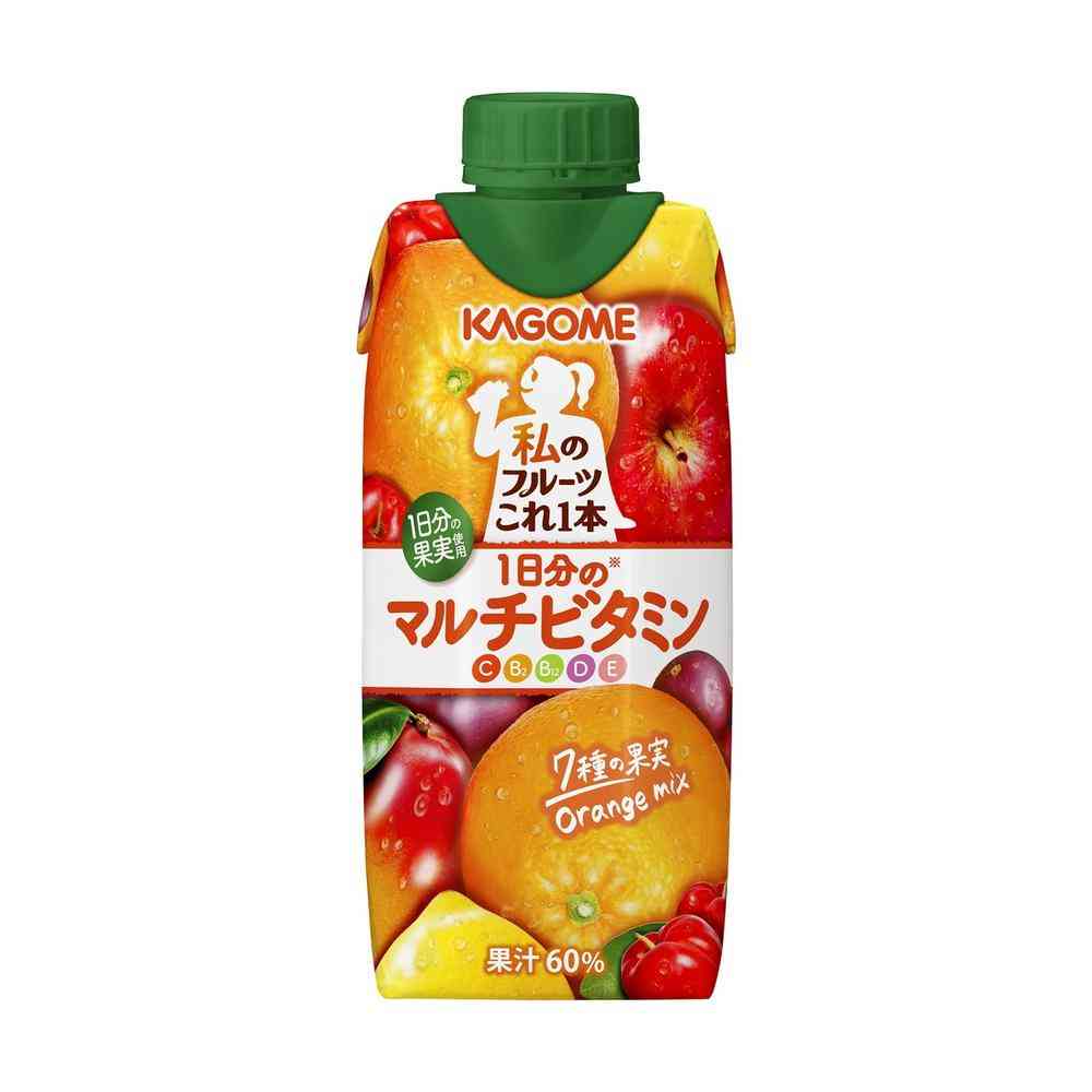 ◆カゴメ 私のフルーツ これ一本 1日分のマルチビタミン 330ml   [24個セット]