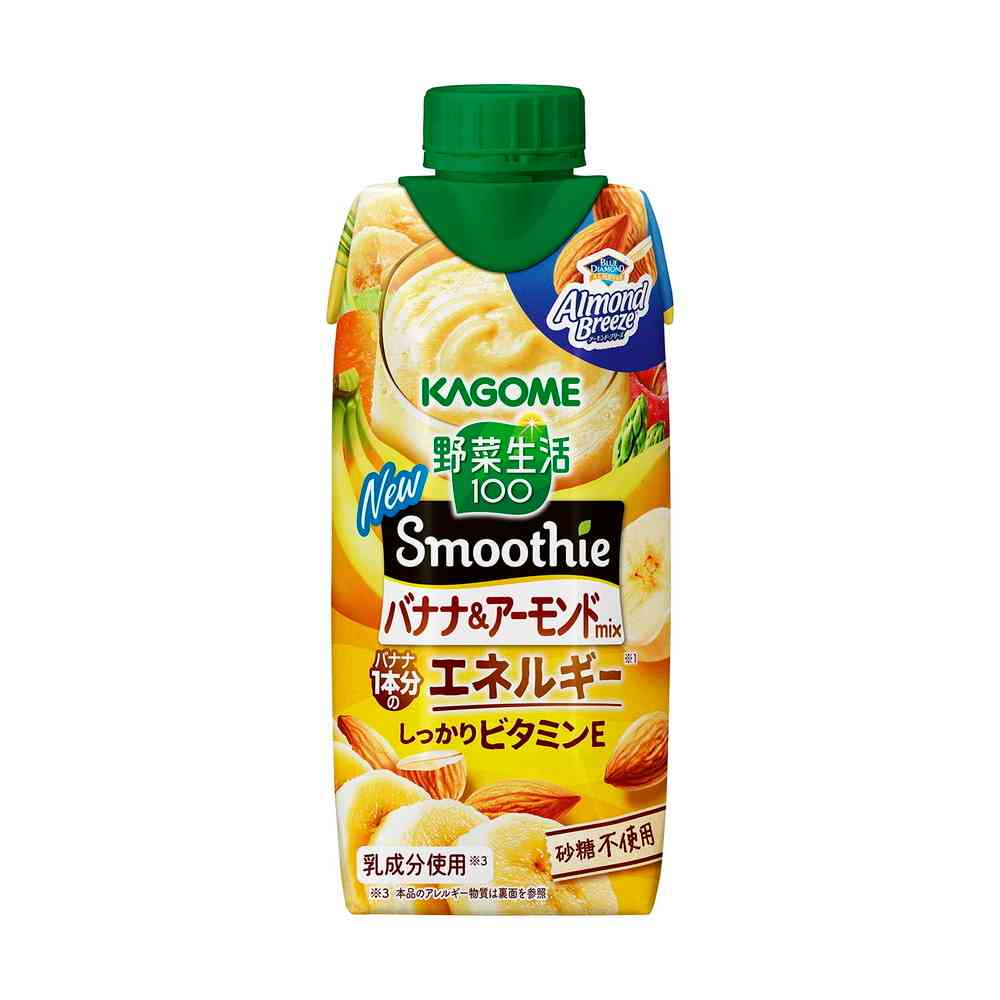 ◆カゴメ 野菜生活スムージー バナナ＆アーモンド 330ml