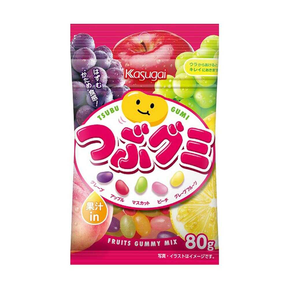 ◆春日井 つぶグミ 80g   【6個セット】