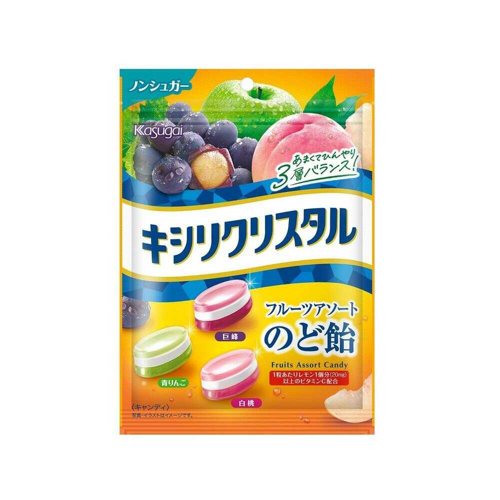 ◆春日井 キシリクリスタル フルーツアソートのど飴 67g   [6個セット]