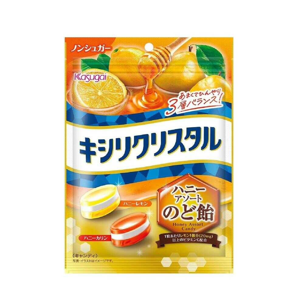 ◆春日井 キシリクリスタル ハニーアソートのど飴 63g   [6個セット]