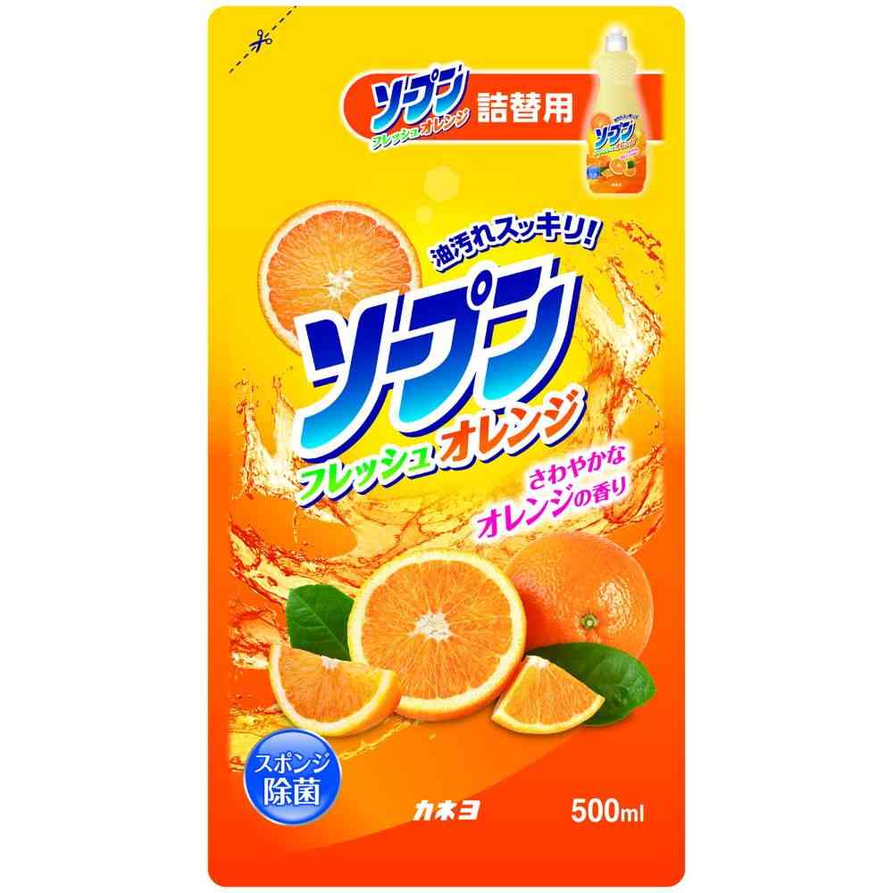 カネヨ石鹸 ソープンフレッシュオレンジ 詰替 500ml