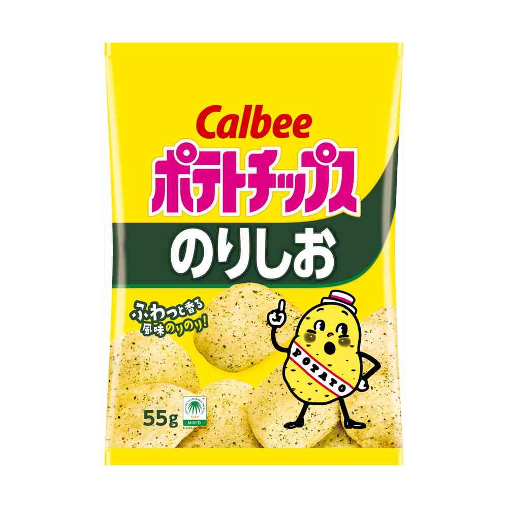 ◆カルビー ポテトチップスのりしお 55g [16個セット]