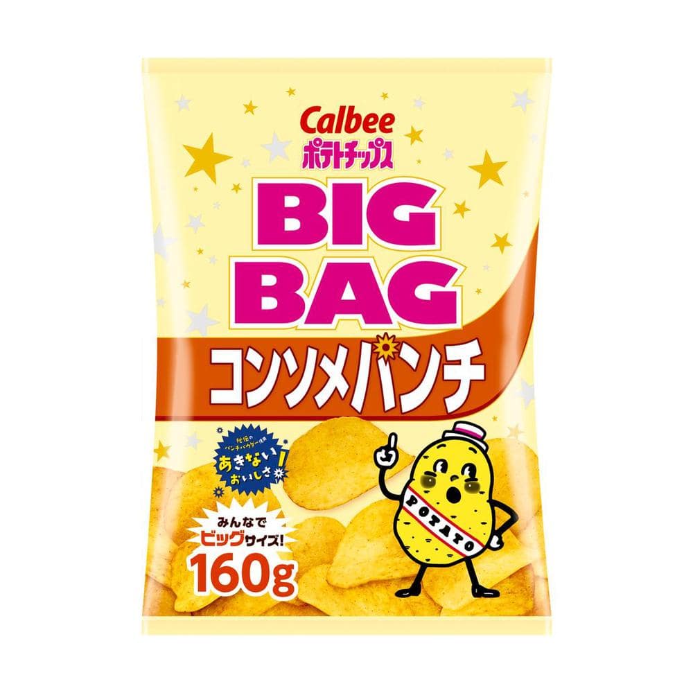 ◆カルビー ポテトチップスBIGBAGコンソメパンチ 160g   [12個セット]