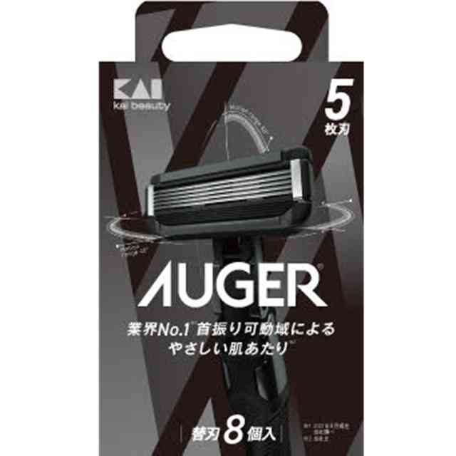貝印 AUGER替刃 8コ入   [3個セット]