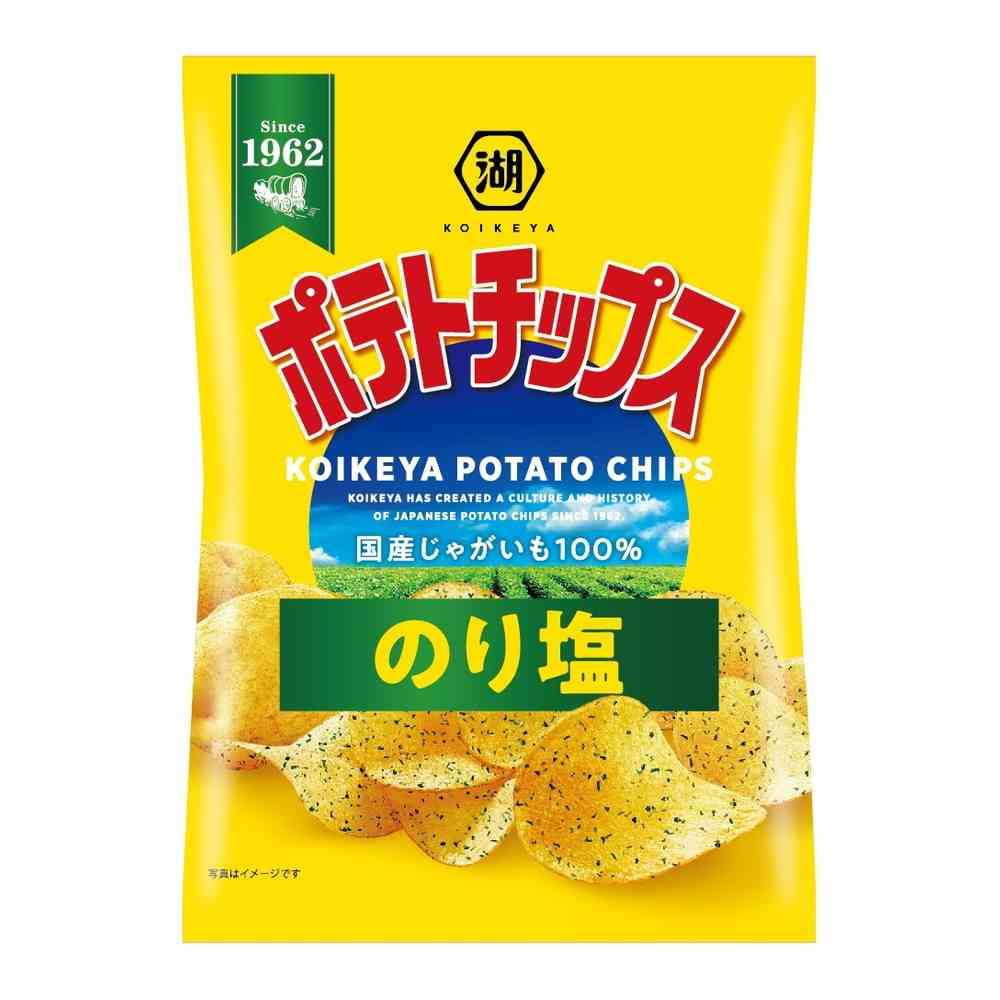 ◆湖池屋 ポテトチップス のり塩 55g [12個セット]