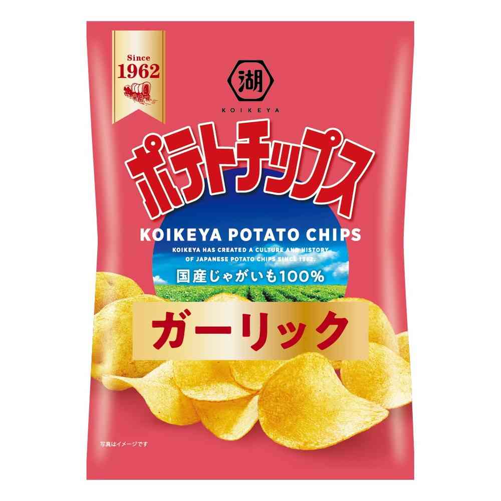 ◆湖池屋 ポテトチップス ガーリック 50g [12個セット]