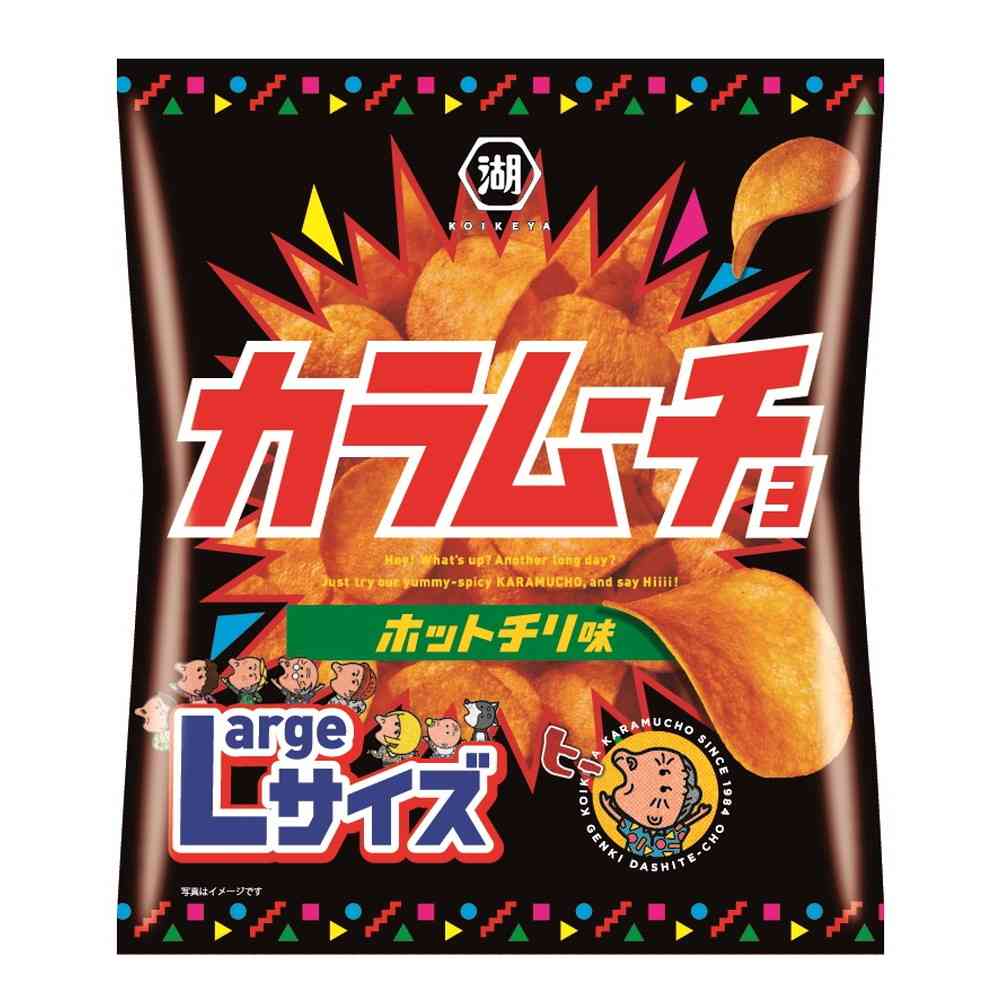 ◆湖池屋 Largeサイズカラムーチョチップス 108g [12個セット]