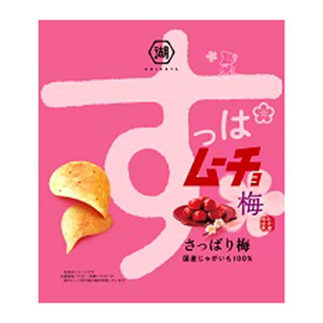 ◆湖池屋 すっぱムーチョチップスさっぱり梅 55G【12個セット】