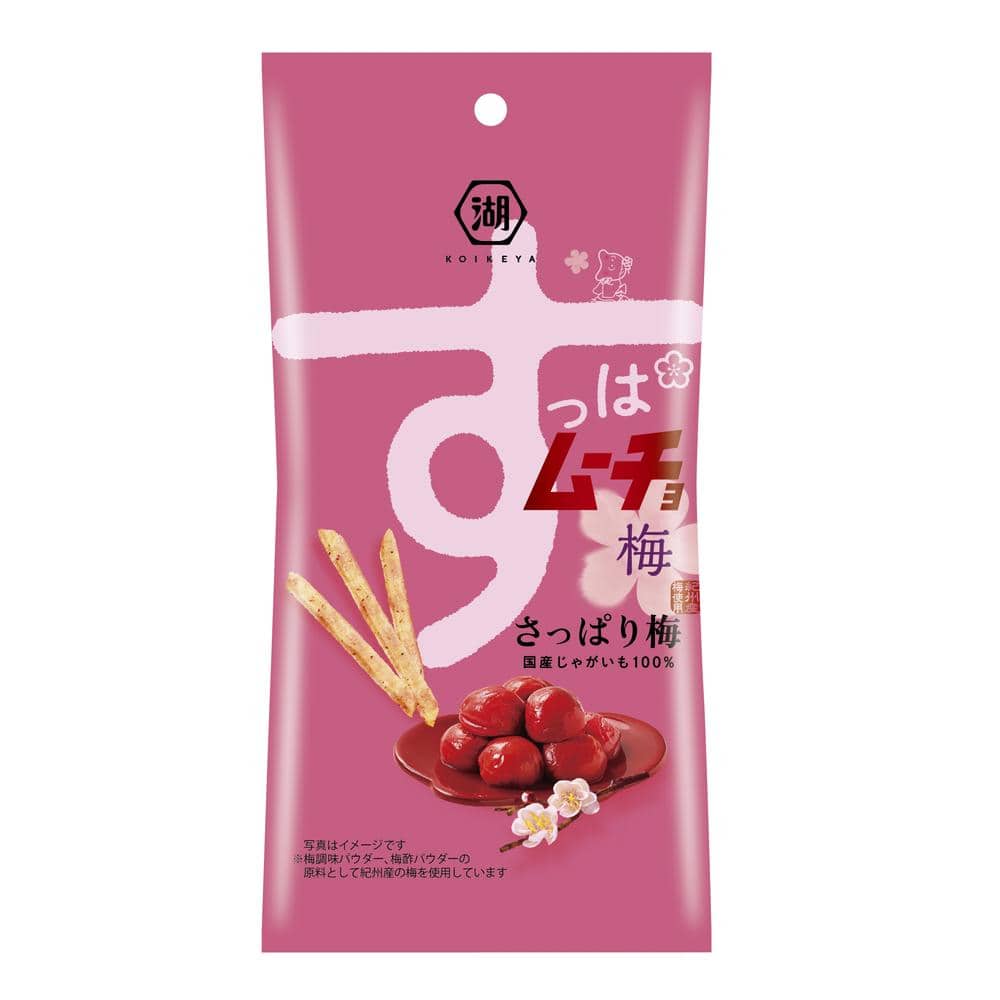 ◆湖池屋 スリムバッグ スティックすっぱムーチョ さっぱり梅 34g   [6個セット]