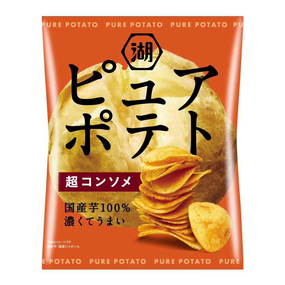 ◆湖池屋 ピュアポテト 超コンソメ 52g   [12個セット]