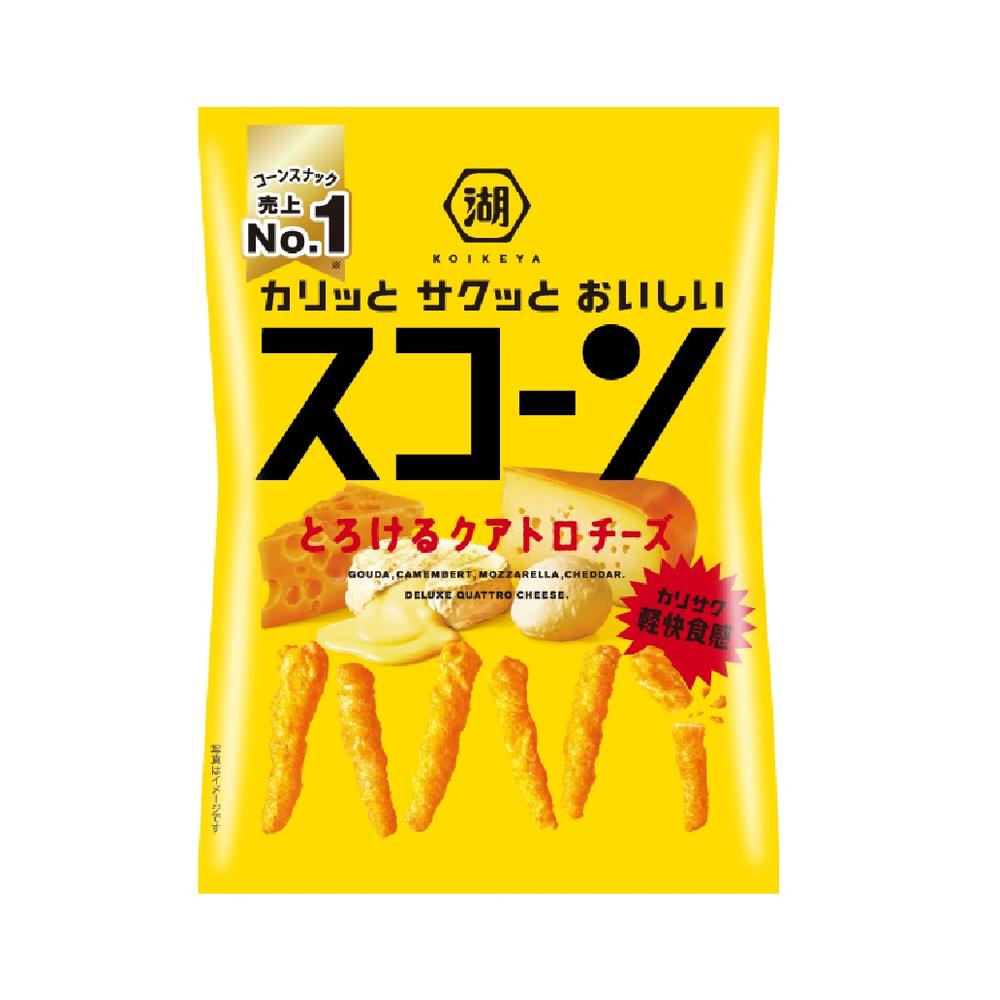 ◆湖池屋 スコーンとろけるクアトロチーズ 73g   [12個セット]