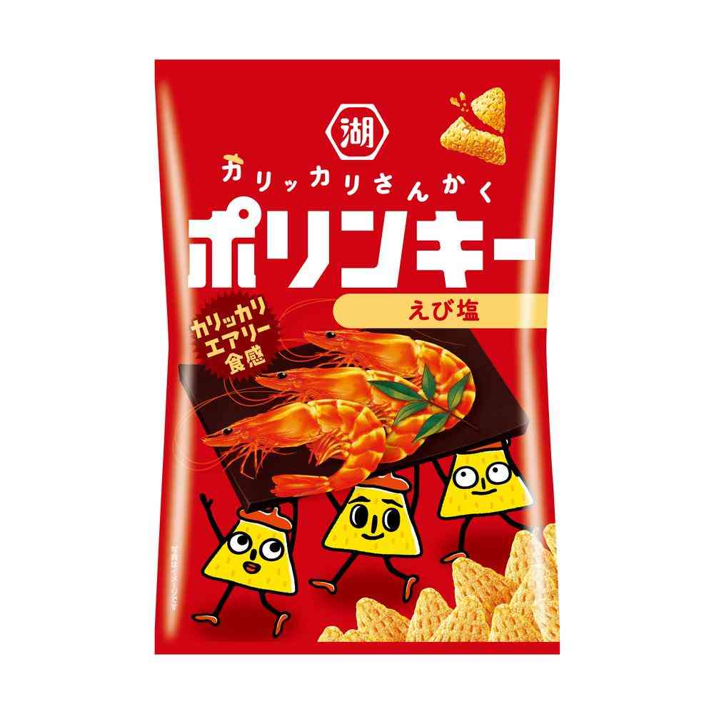 ◆湖池屋 ポリンキー えび塩 53g   [12個セット]