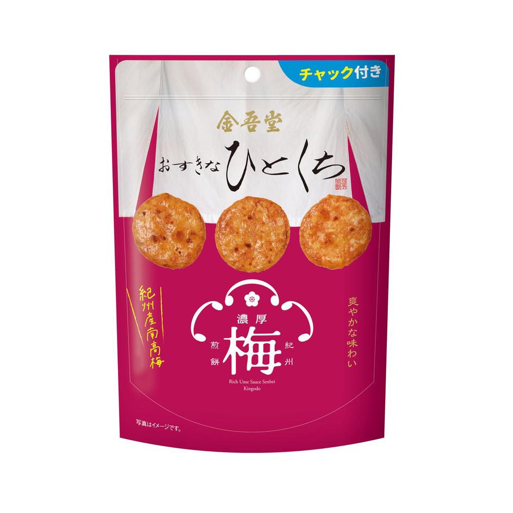 ◆金吾堂 濃厚 梅だれ 煎餅 紀州産 南高梅 78g [12個セット]