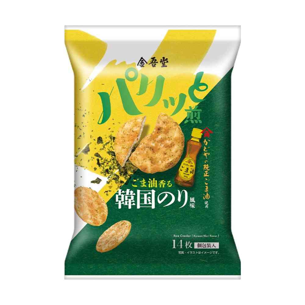 ◆金吾堂製菓 ごま油香る韓国のり風味 14枚 [12個セット]