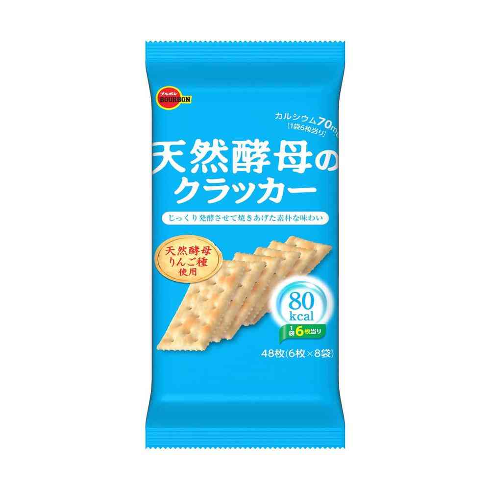 ◆ブルボン 天然酵母のクラッカー 48枚   [6個セット]
