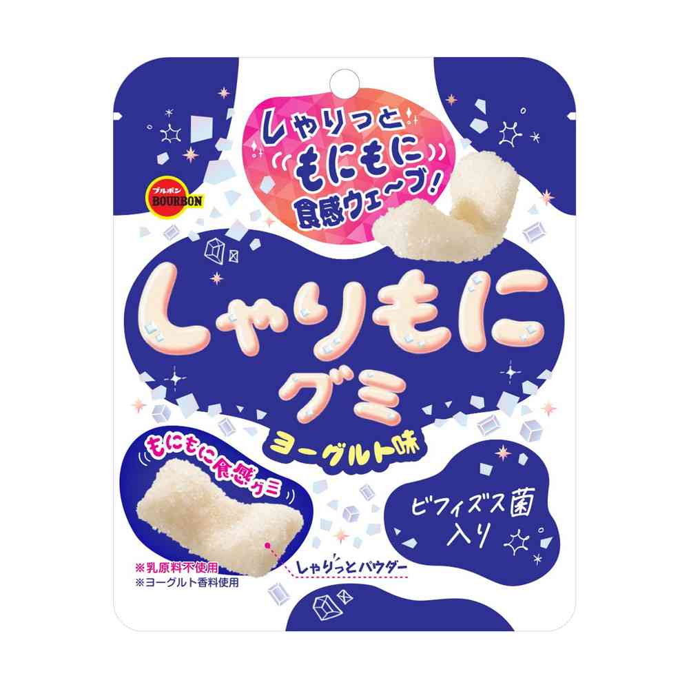 ◆ブルボン しゃりもにグミヨーグルト味 57g [10個セット]