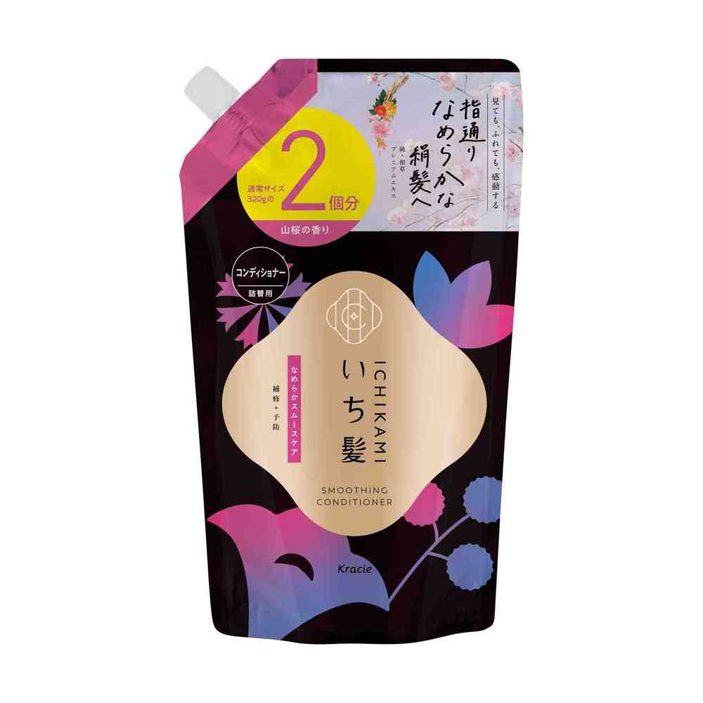 クラシエ いち髪 なめらかスムースケア コンディショナー 詰替用2回分 640g   [12個セット]