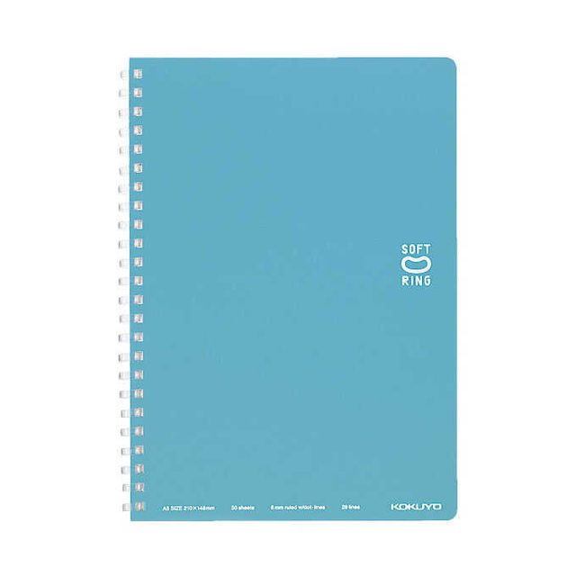 コクヨ ソフトリングノート A5 ライトブルー