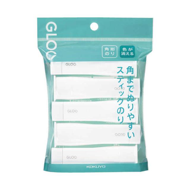コクヨ グルー スティックのり 色が消える 5本パック