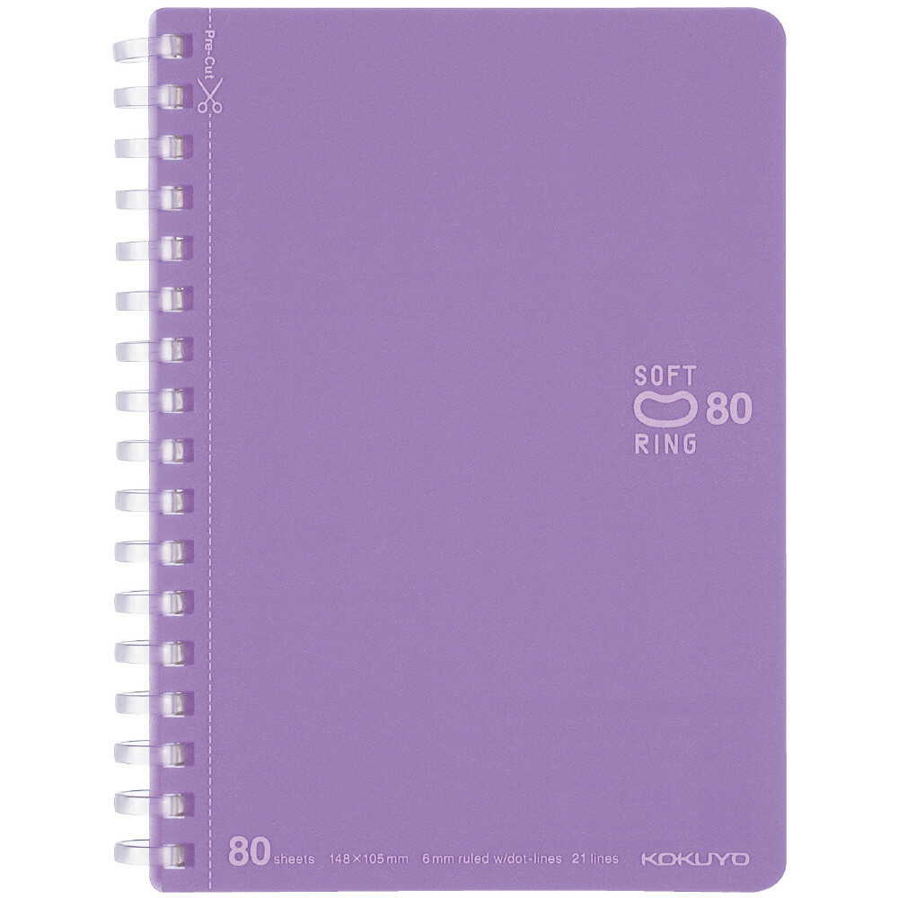 コクヨ ソフトリングノートドット 80枚 A6 V