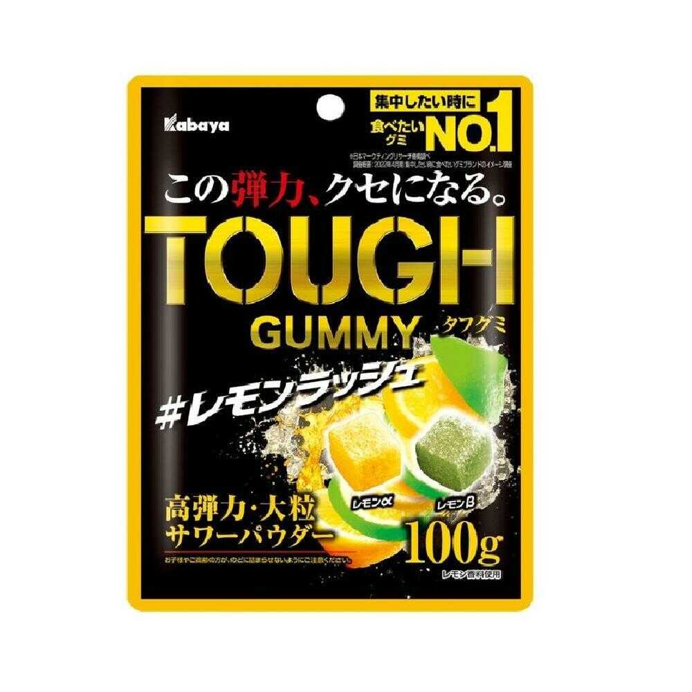 ◆カバヤ食品 タフグミレモンラッシュ 100g   [6個セット]