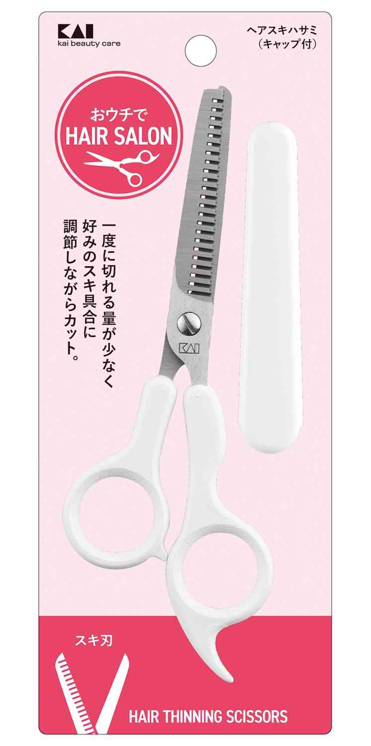 貝印 ヘアスキハサミ（キャップ付） 1本入