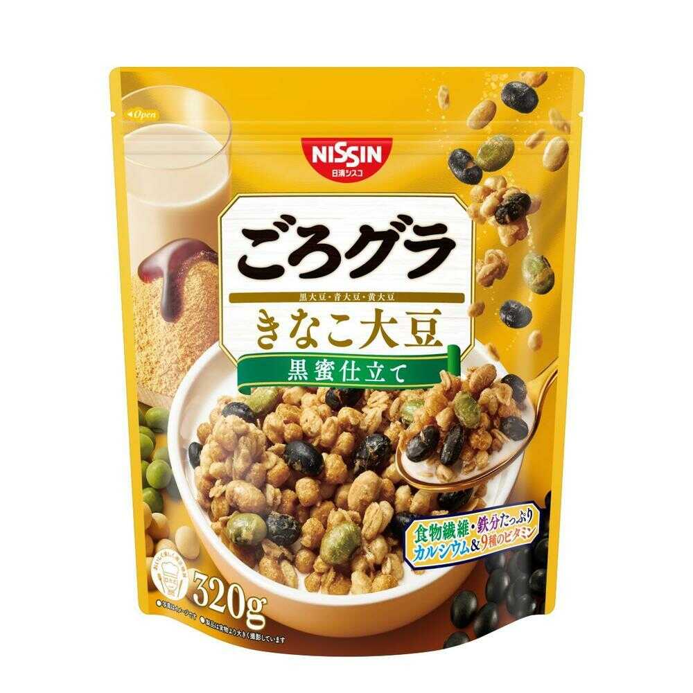 ◆[機能性表示食品]日清シスコ ごろグラ きなこ大豆 320g   [6個セット]