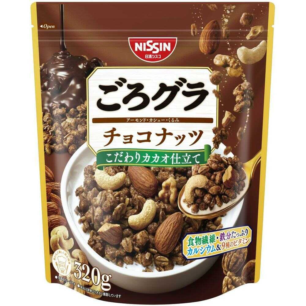 ◆[機能性表示食品]日清シスコ ごろグラ チョコナッツ 320g   [6個セット]