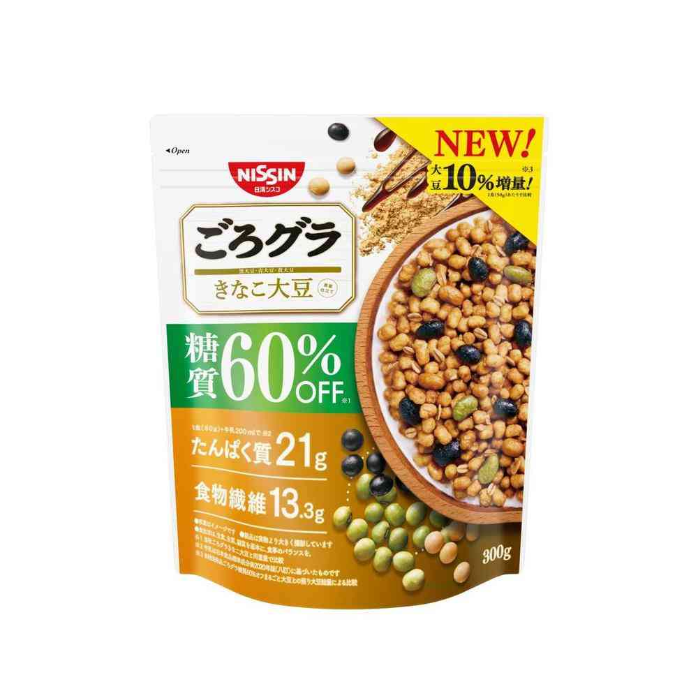 ◆シスコ ごろグラ 糖質60％オフ きなこ大豆 300g [6個セット]