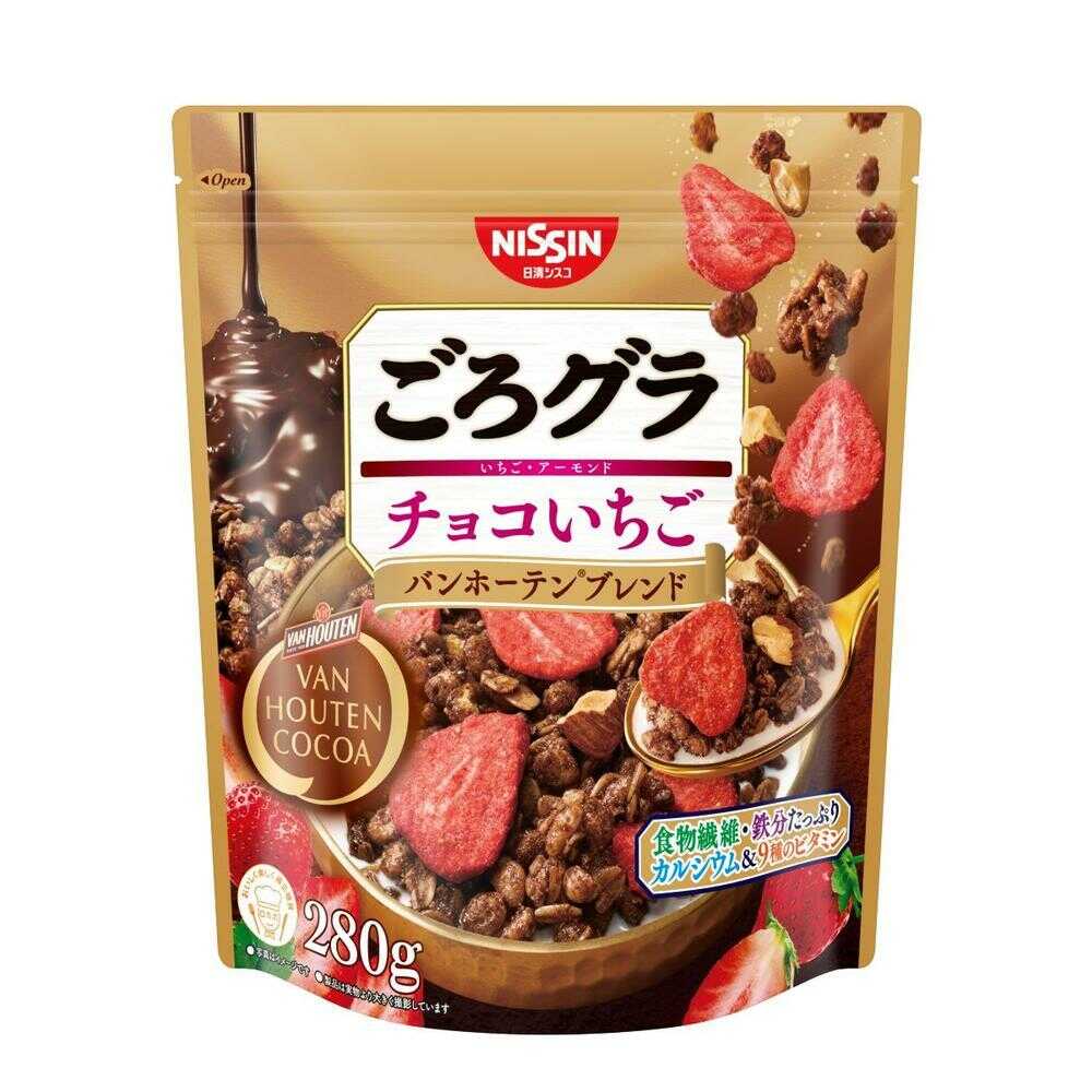 ◆[機能性表示食品]日清シスコ ごろグラ チョコいちご バンホーテンブレンド 280g   [6個セット]
