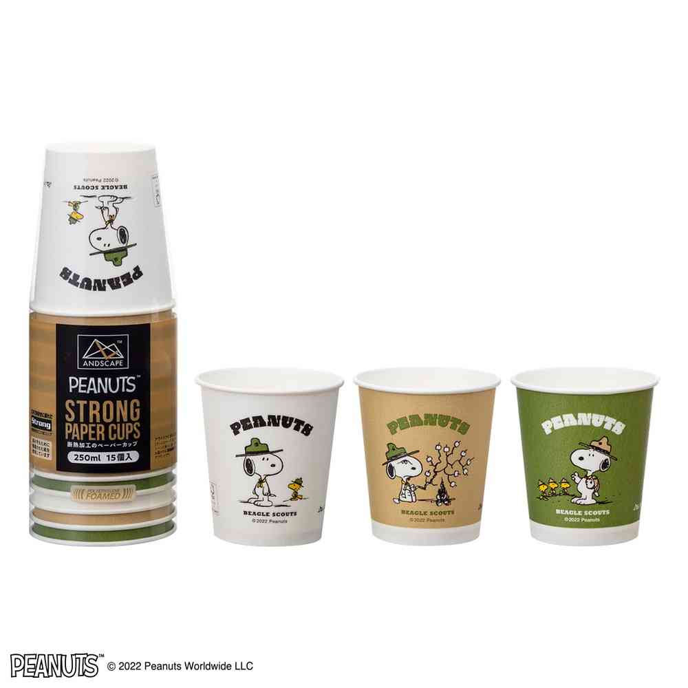 サンナップ C2515ASN FMX アンドスケープ ストロングカップ スヌーピー 250ml