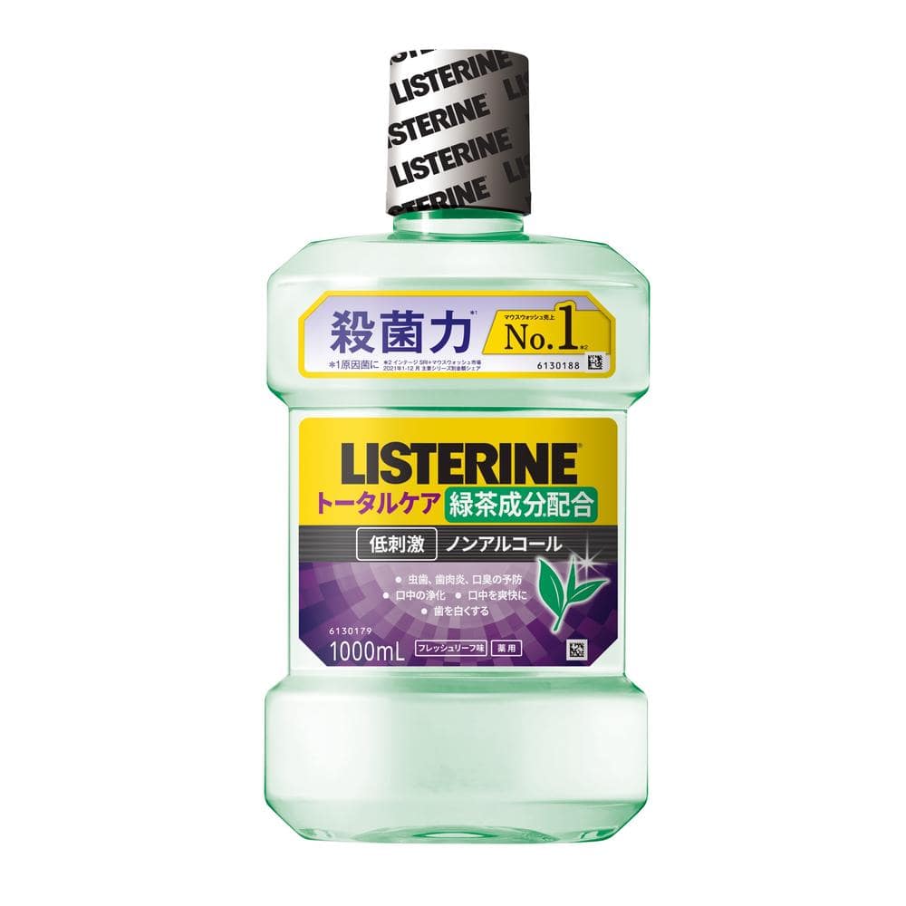 [医薬部外品]薬用リステリン トータルケア グリーンティー 低刺激 ノンアルコール  1000ml