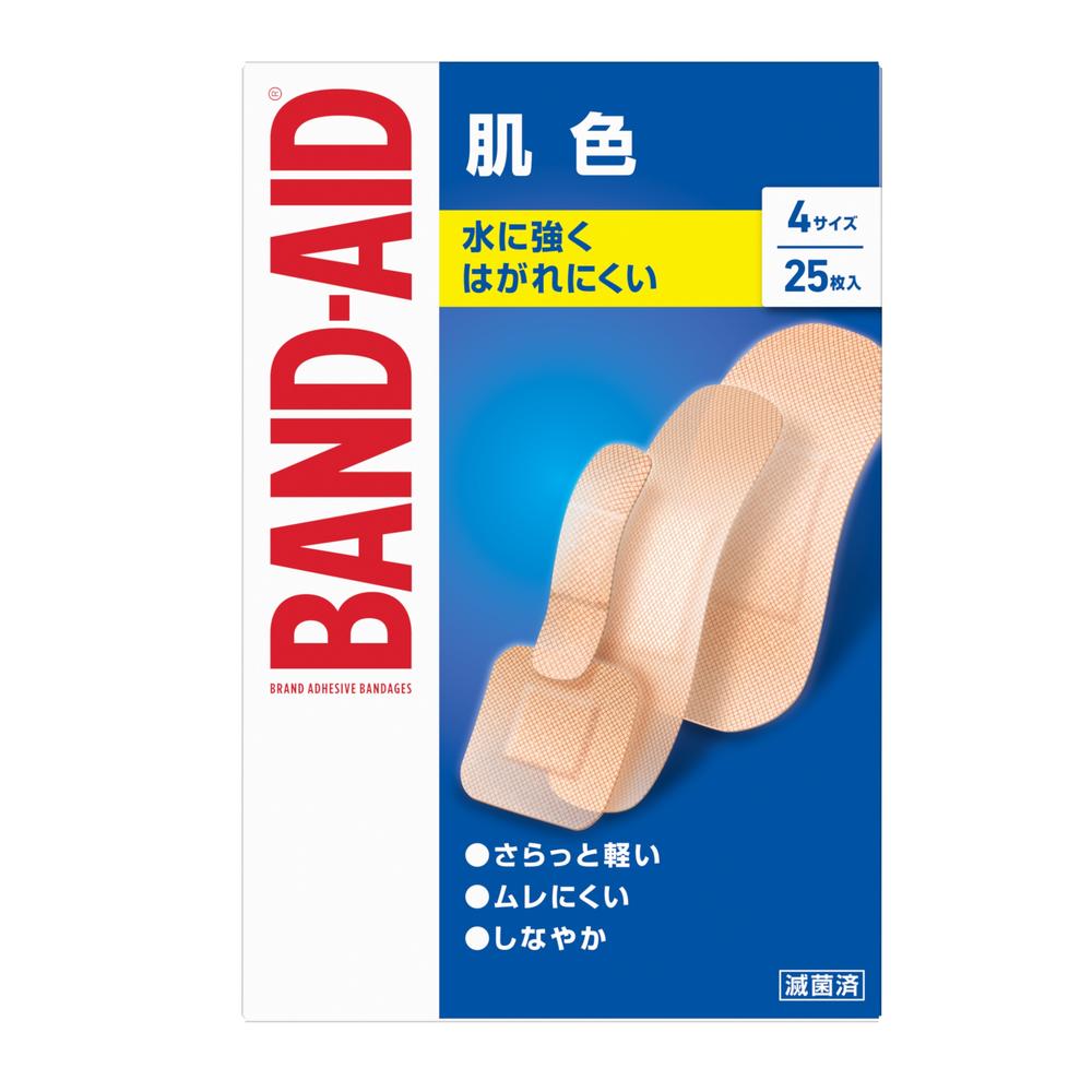 [一般医療機器]バンドエイド 肌色4サイズ 25枚