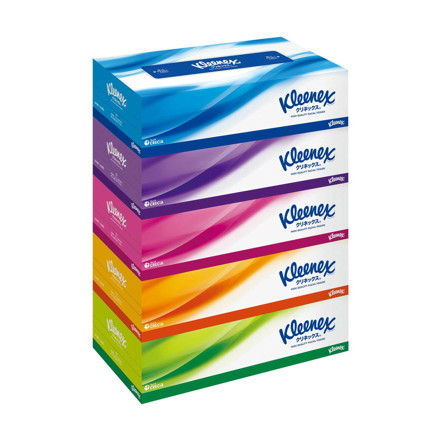 クレシア クリネックス ティシュー 180W×5個【12個セット】