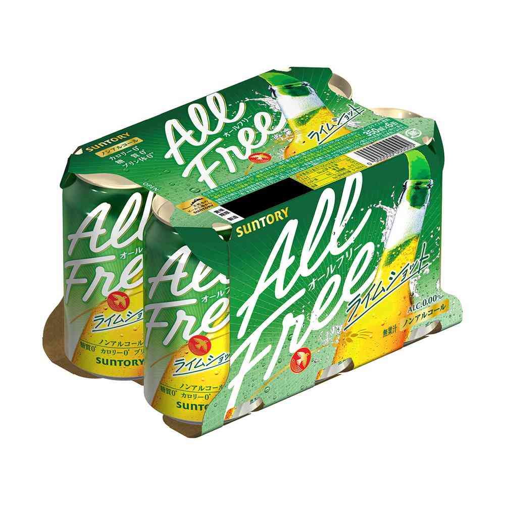 ◆サントリー オールフリー＜ライムショット＞350ml×6本