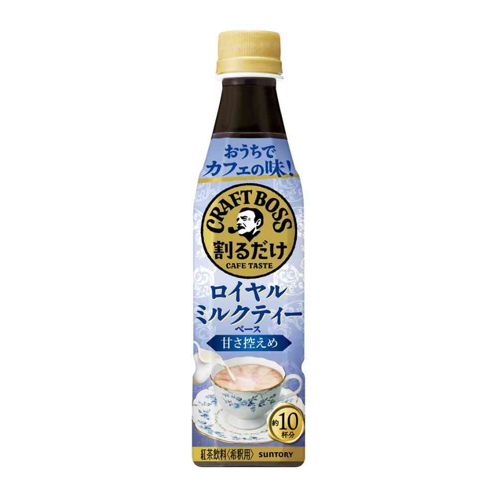 ◆サントリー 割るだけクラフトボス ミルクティー340ml【24個セット】