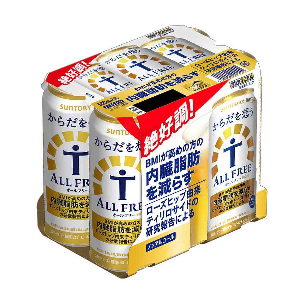 ◆サントリー からだを想うオールフリー500ml×6本